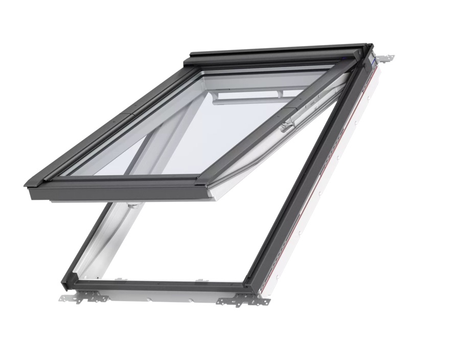 Velux Klapp-Schwingfenster – zusätzliche Klappfunktion für niedrige Brüstungshöhen